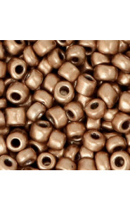 Seed beads 6/0 (4mm) Brown metallic